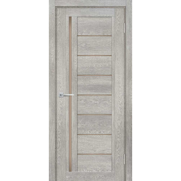 Межкомнатная дверь Graf ТЕХНО-801 бронза сатинат Чиаро гриджио (1900 х 550)