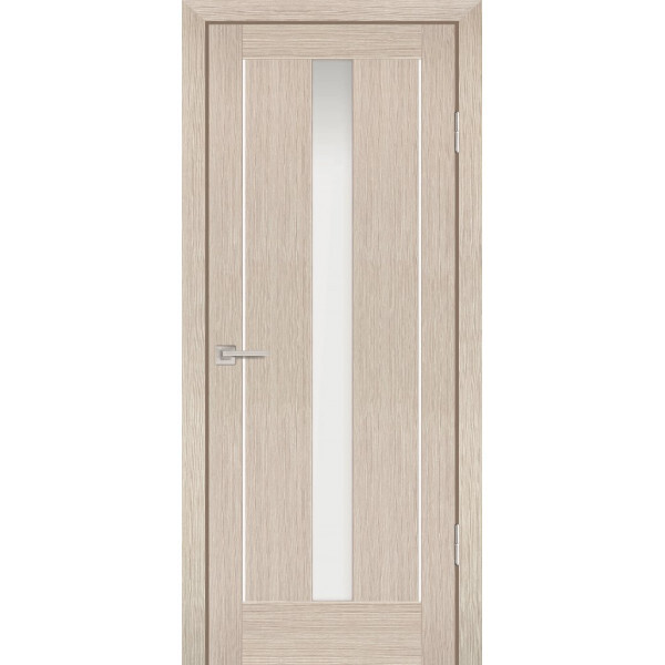 Межкомнатная дверь Graf PS-02 белый сатинат Капучино Мелинга (2000 х 800)