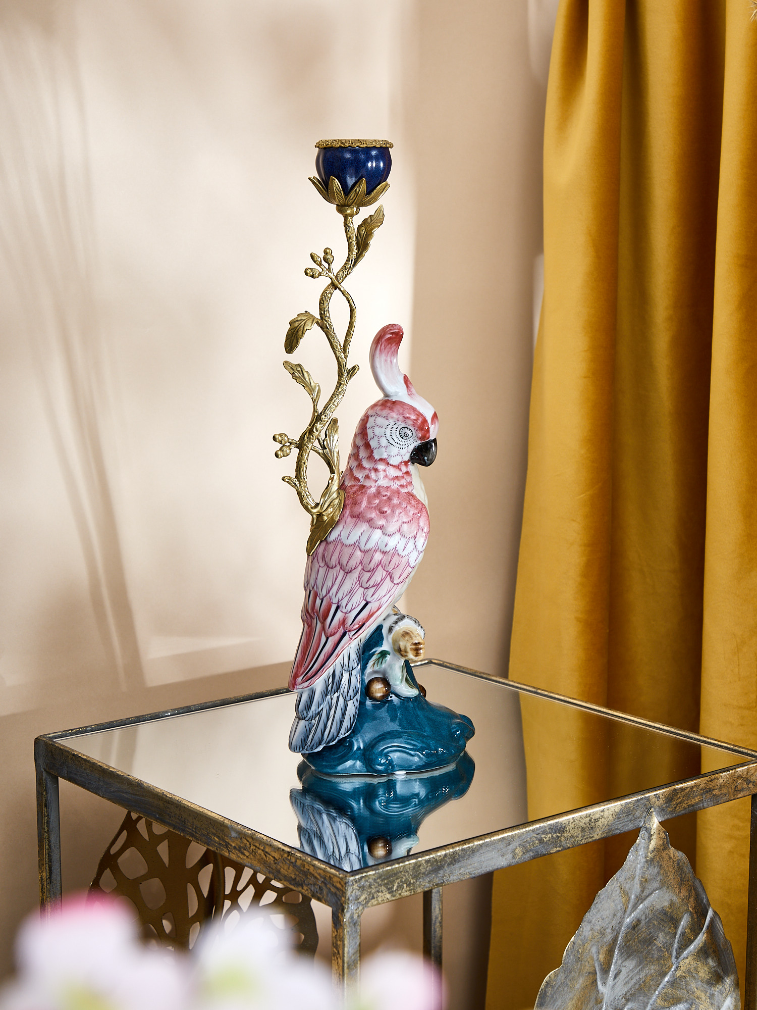 Подсвечник Попугай Glasar F807FAC