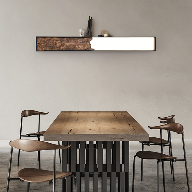 Настенный светильник ALBA L120 Light brown by ImperiumLoft