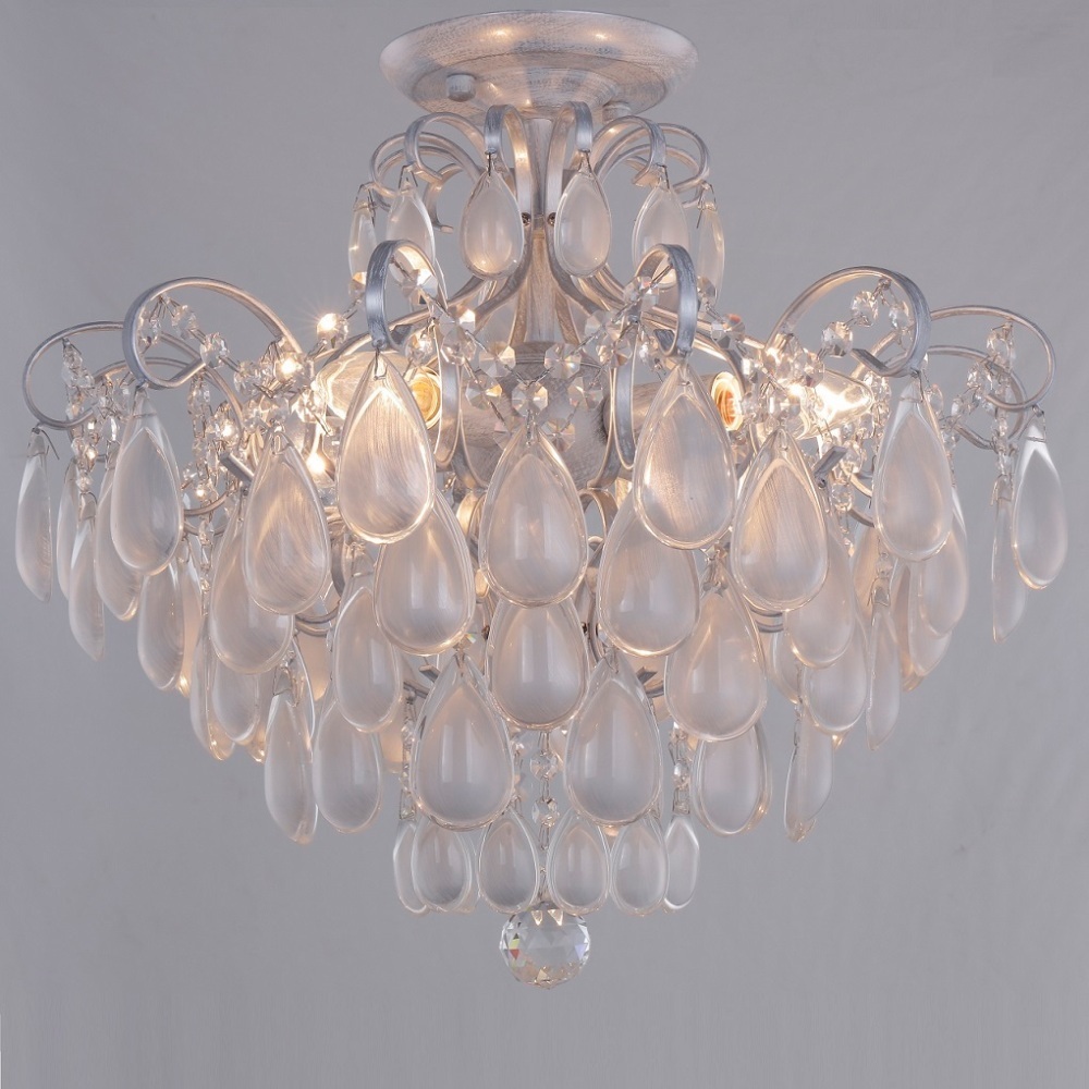 Светильник потолочный Crystal Lux SEVILIA PL4 SILVER