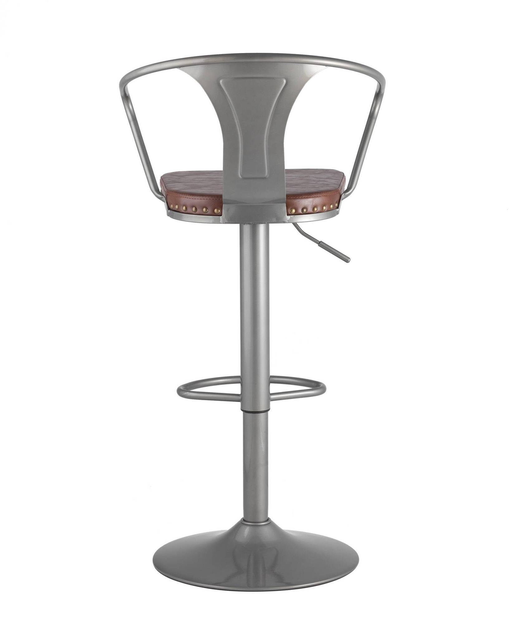 Стул барный TOLIX ARMS SOFT серебристый Stool Group