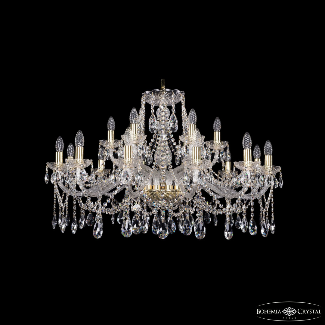 Люстра хрустальная 1413/12+6/360 G