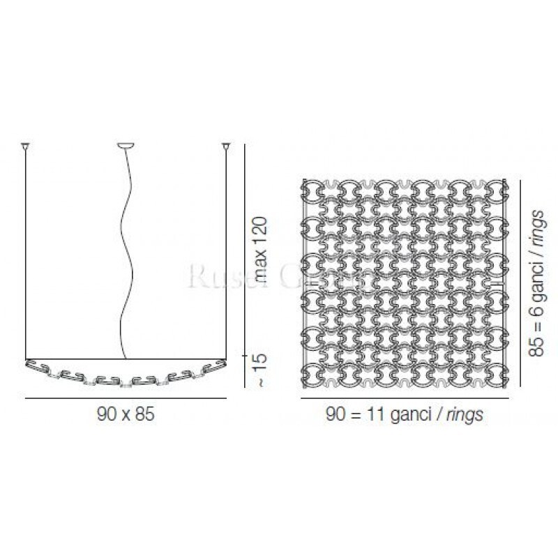 Подвесной светильник Vistosi GIOGALI3D SP 100