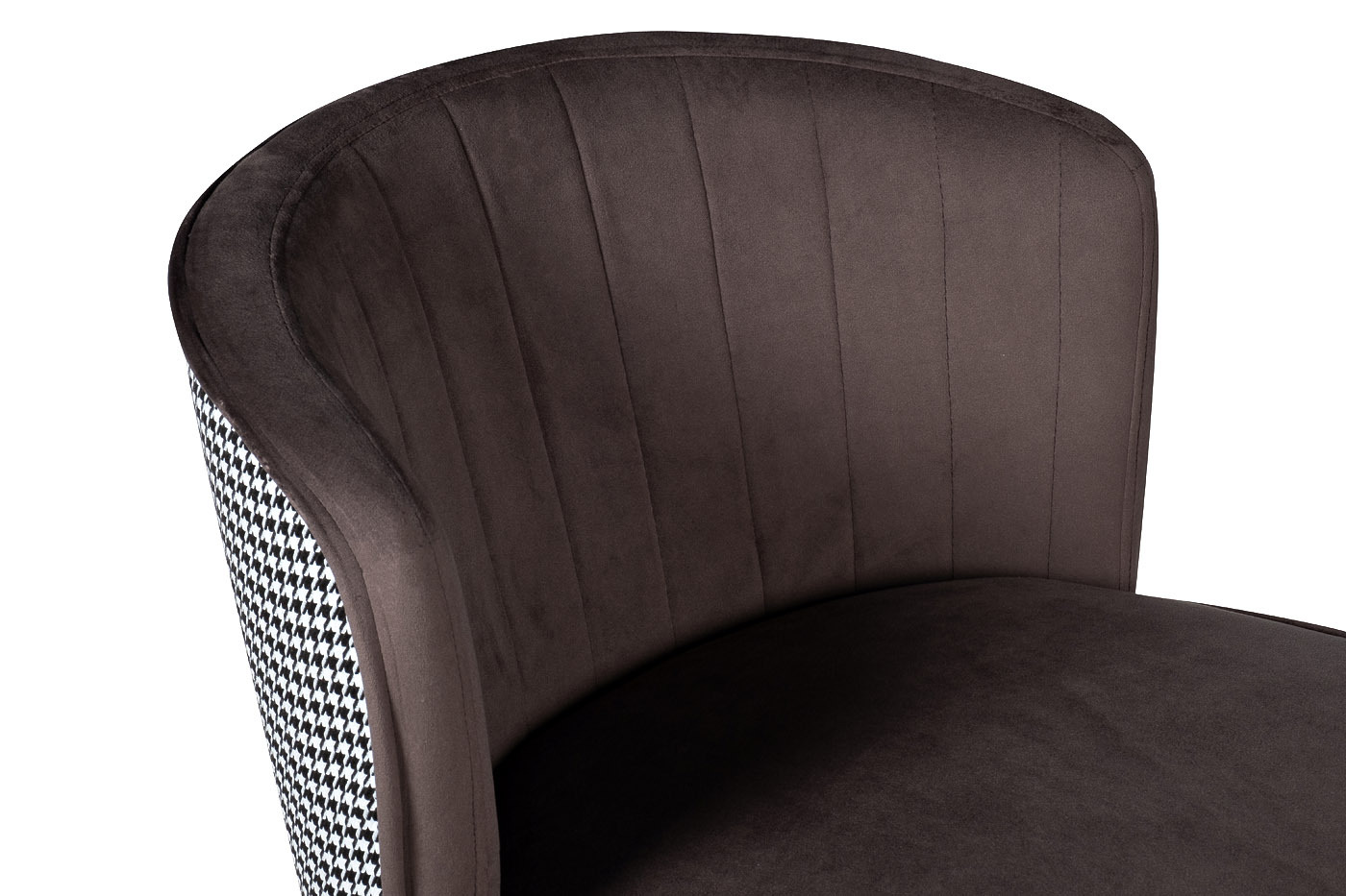 Стул барный велюровый серо-коричневый Garda Decor 30C-309W SER