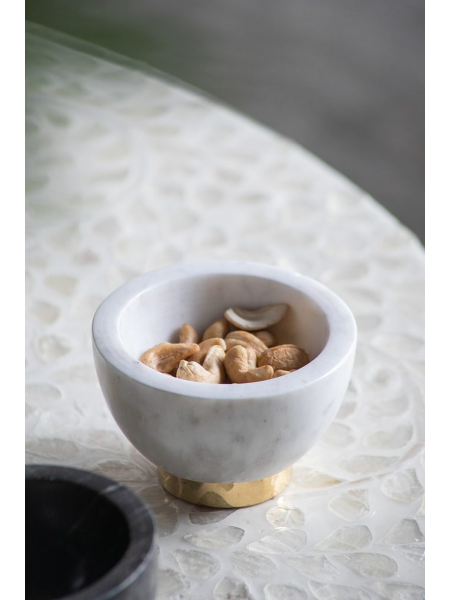 Чаша из белого мрамора Glasar 78602/1-WHIT-DS