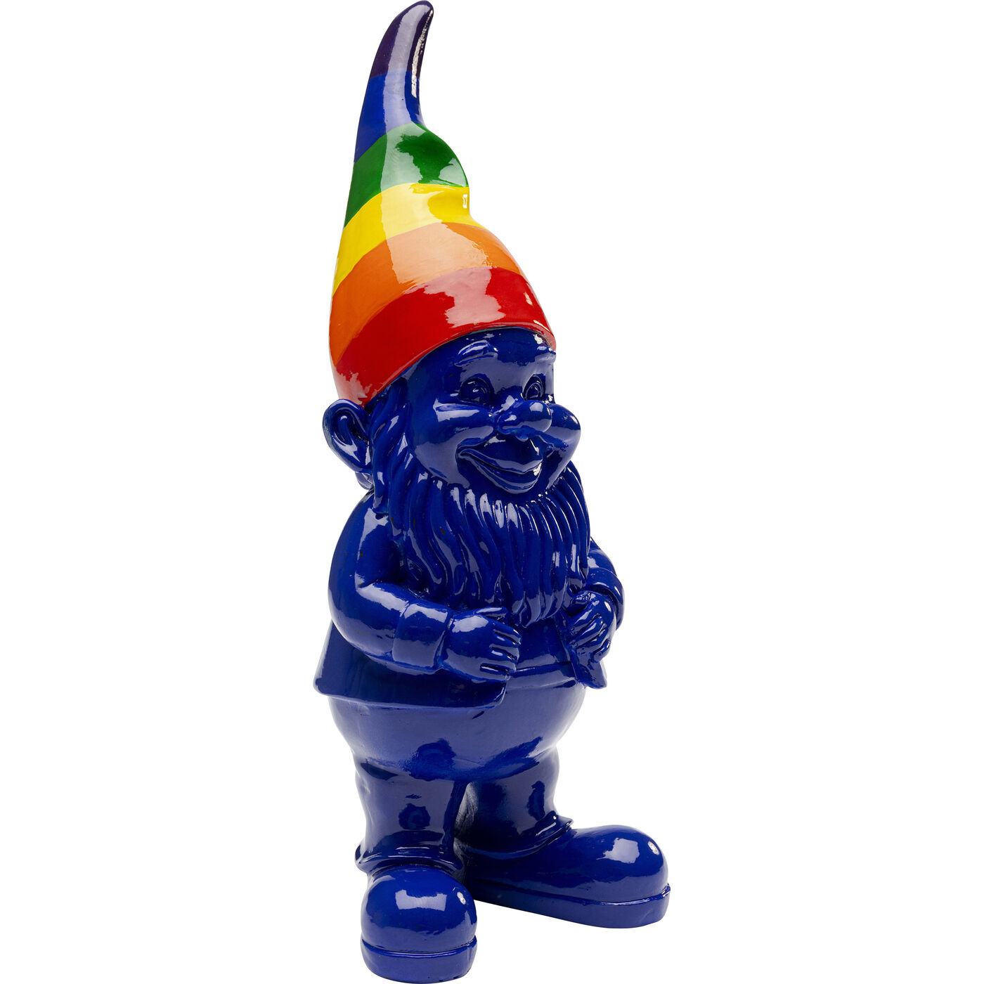 Фигура декоративная Gnome Standing Rainbow Blue 21cm KARE 56641