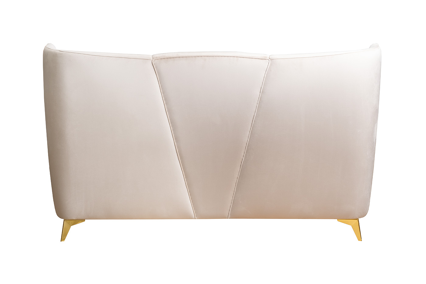 Кровать Siena велюровая бежевая Garda Decor Siena2К-160-Colt002