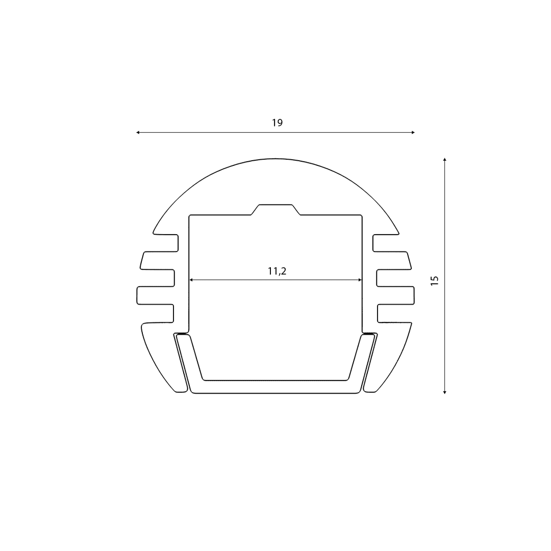 Профиль алюминиевый SWG SF-1915