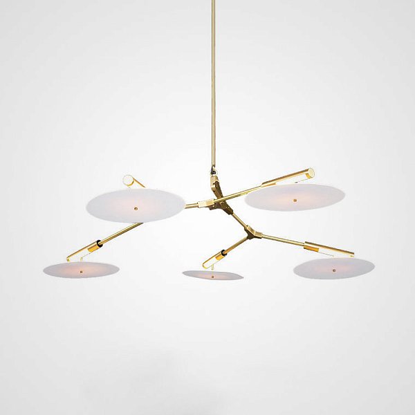 Люстра Адель Branching With Porcelain Disc BD 5 by ImperiumLoft