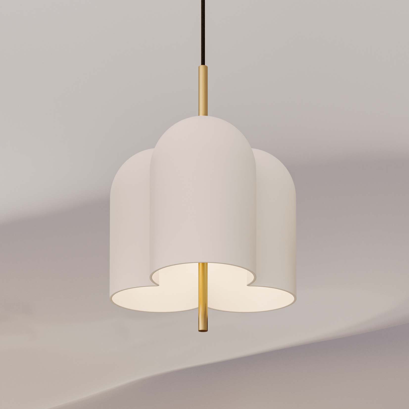 Подвесной светильник Oket латунный/белый Aromas del Campo