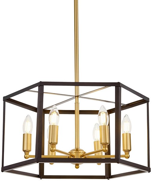 Подвесная люстра Lumina Deco LDP 1142-6 BK+MD