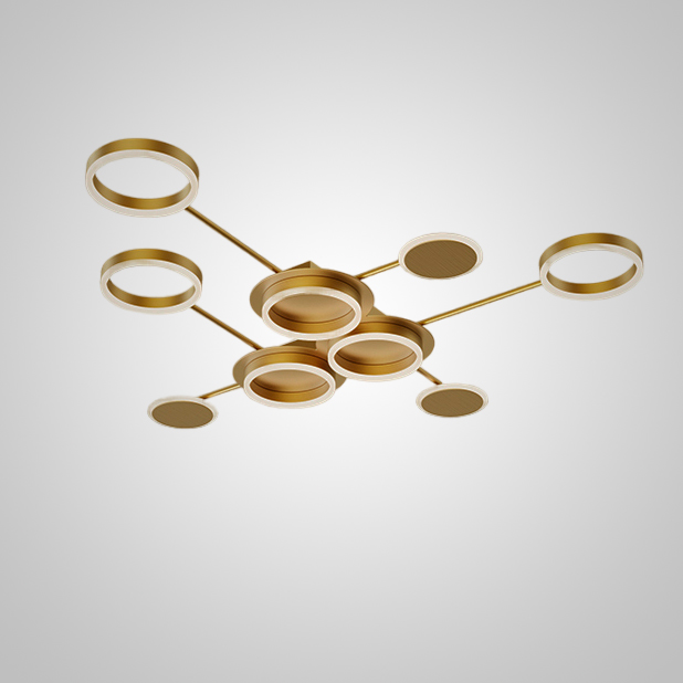 Потолочный светильник ALDAN L120 Brass by ImperiumLoft