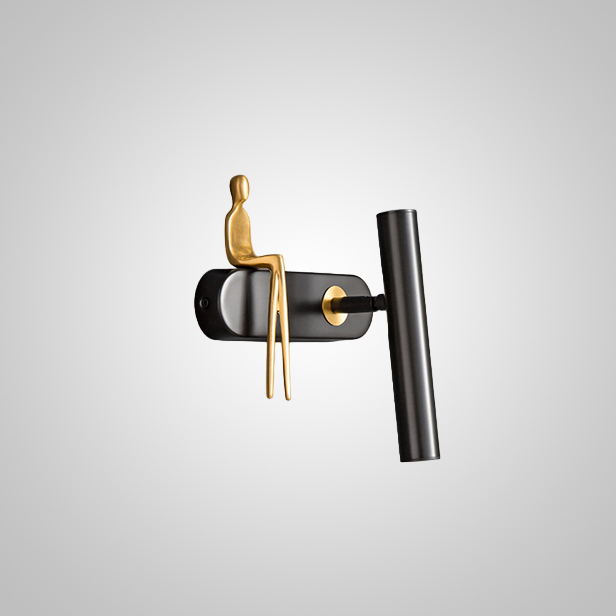 Настенный светильник REMUS Right Black by ImperiumLoft