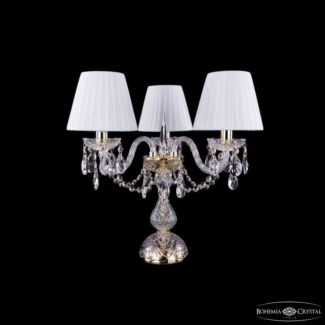 Настольная лампа хрустальная 1406L/3/141-39 G SH2-160