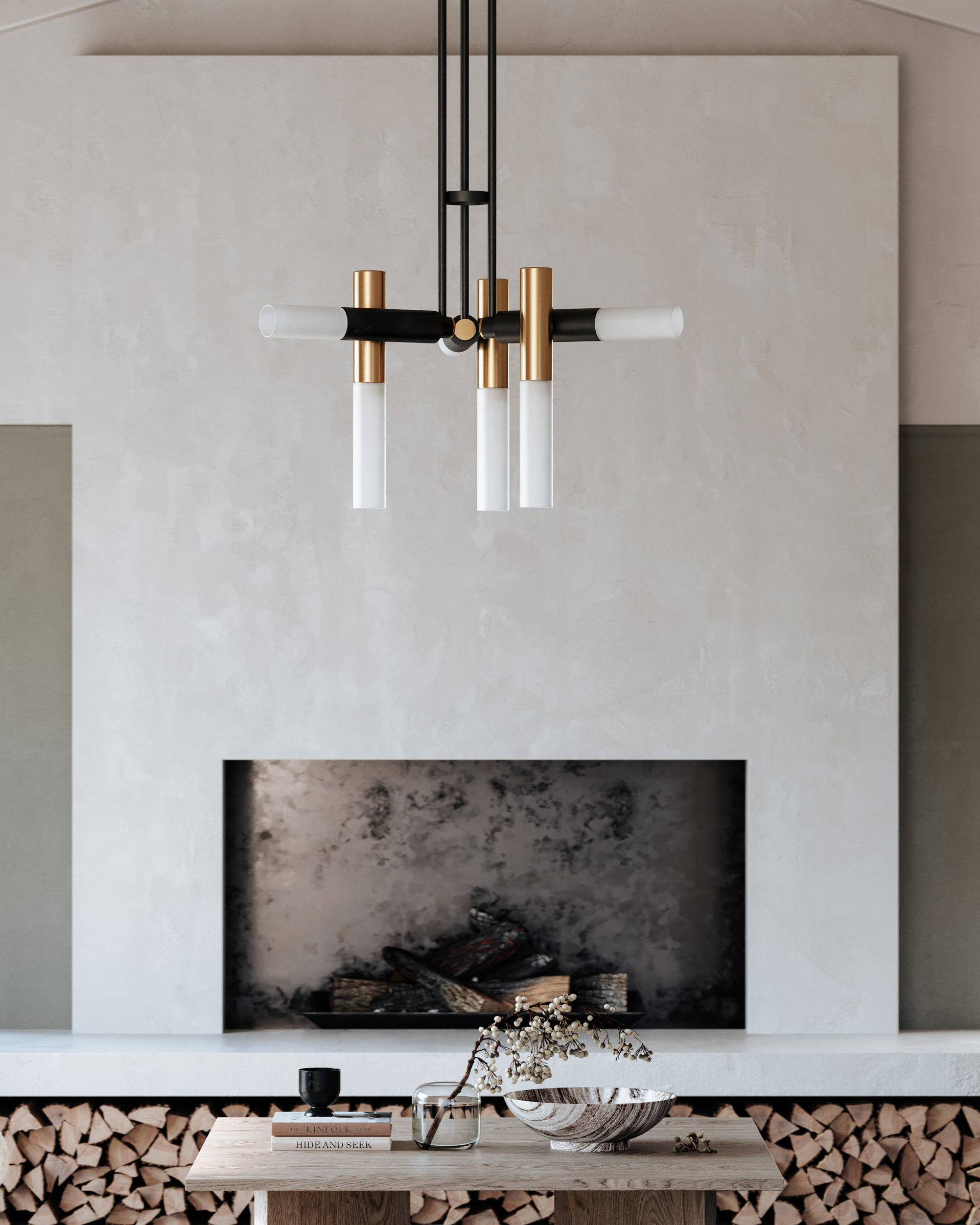 Люстра Кьюзак с цилиндрическими плафонами Louvre Home LPN410325XNP