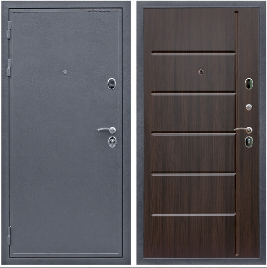 Дверь входная Graf Лондон Антик серебро / МДФ 10 мм ФЛ-102 Эковенге