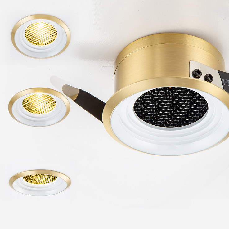 Точечный светильник BIO Brass Black 3W by ImperiumLoft