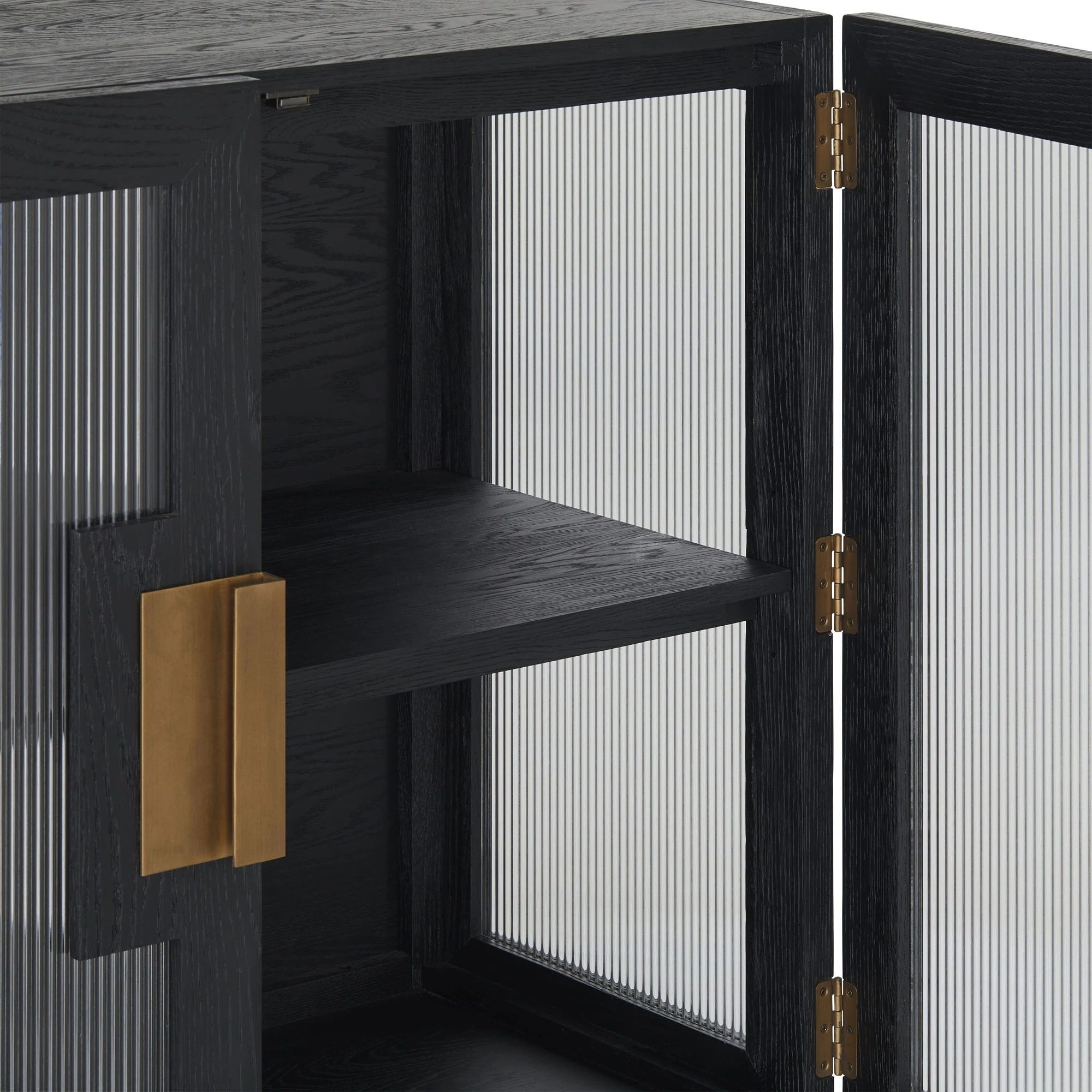 Черный комод Louvre Home Амстердам LHFSB200VIM-BO