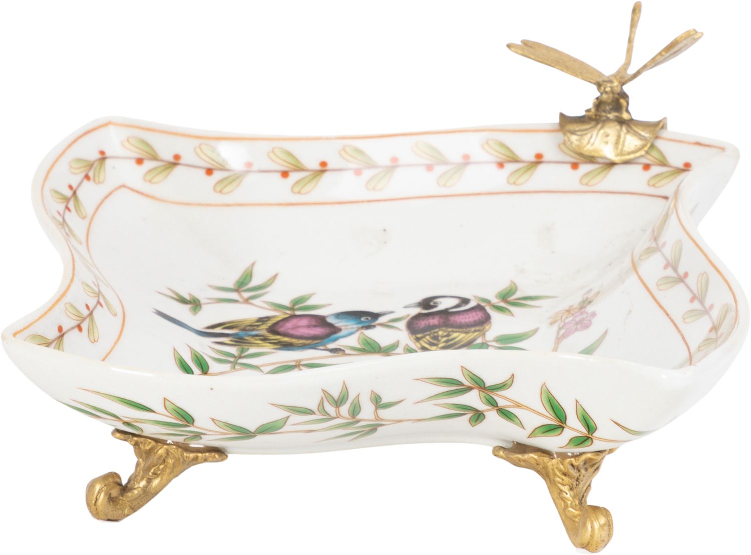 Блюдо со стрекозой Glasar C899HC/HX2219