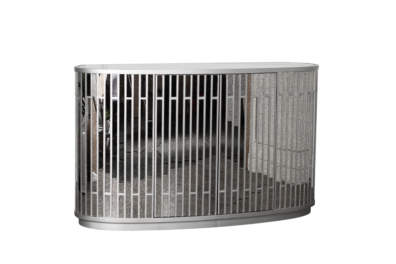 Комод зеркальный двухдверный Garda Decor KFG040