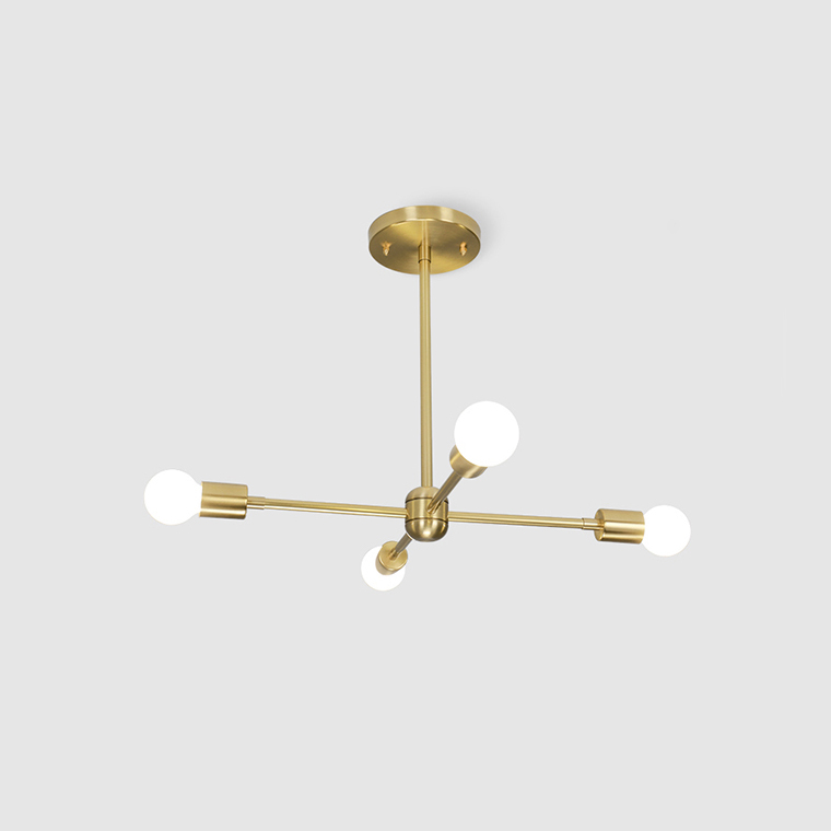 Люстра на штанге SPUTNIK D51 Gold by ImperiumLoft