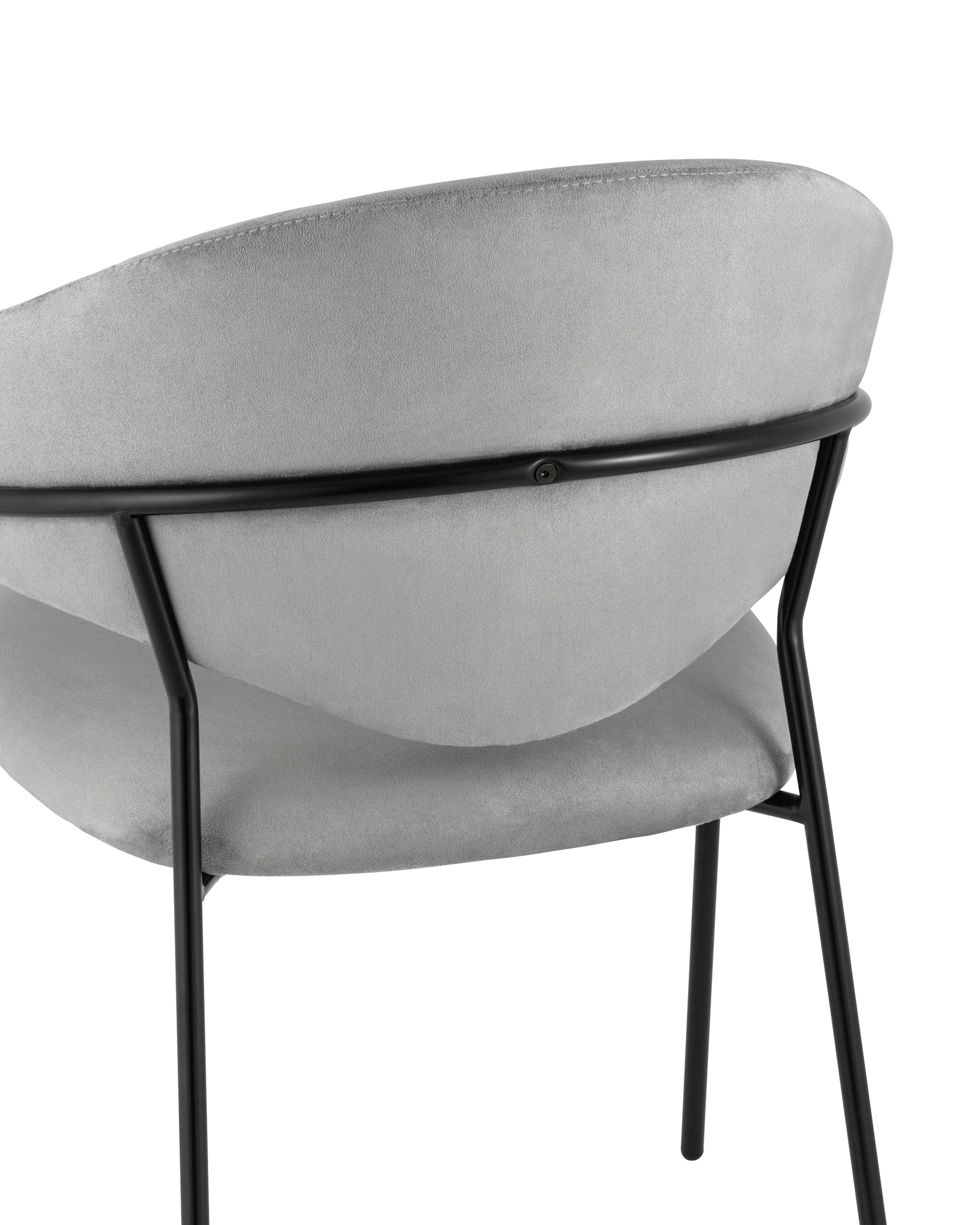 Стул Алексис искусственная замша серый Stool Group