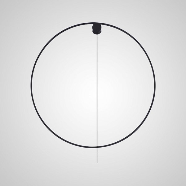 Настенный светильник WILD RING B D80 Black by ImperiumLoft