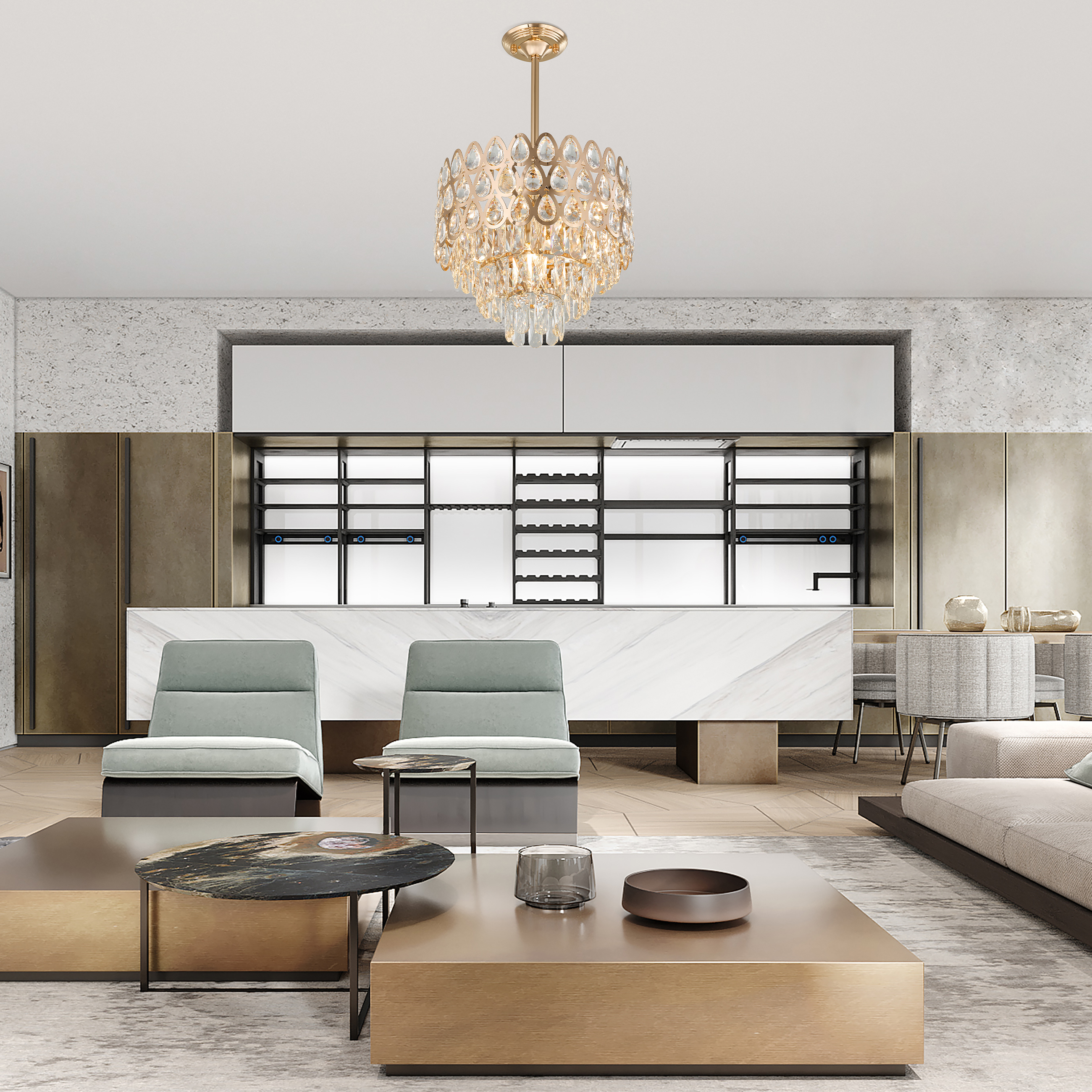 Люстра 372019/6/300/390 GD Arte Milano