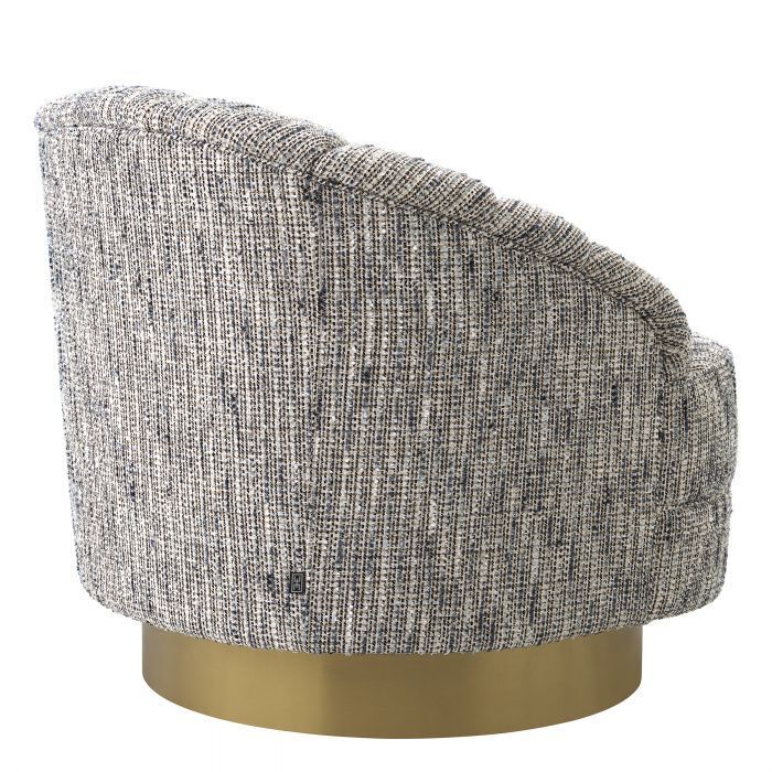 Вращающееся кресло Eichholtz Hadley mademoiselle blue 115335