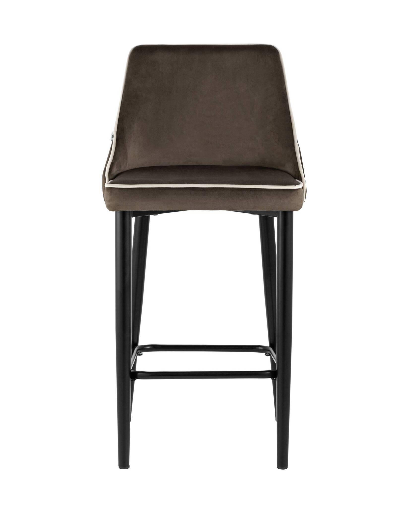 Стул полубарный Коби велюр коричневый Stool Group