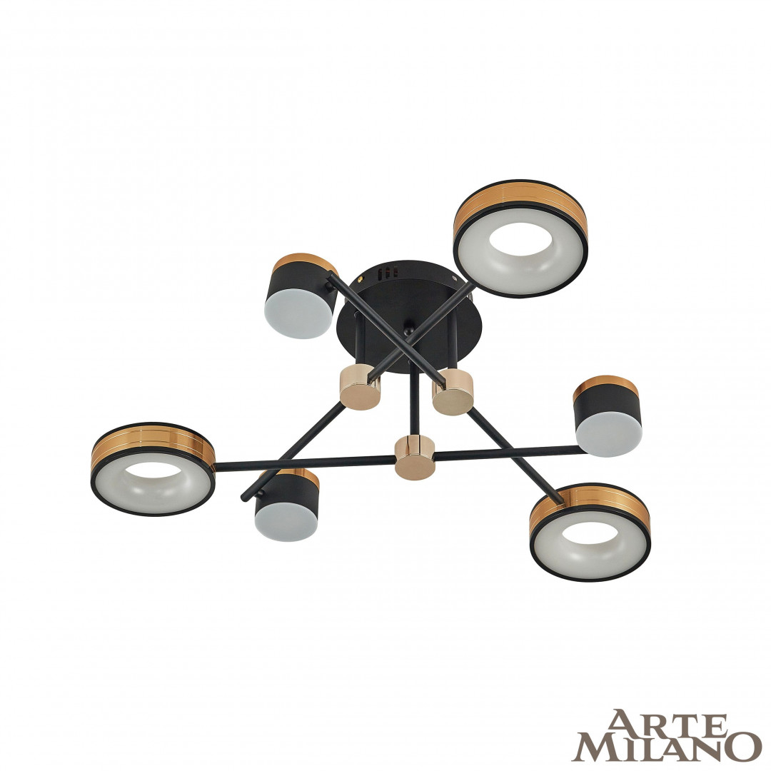 Люстра светодиодная 271040/6 BK/GD Arte Milano