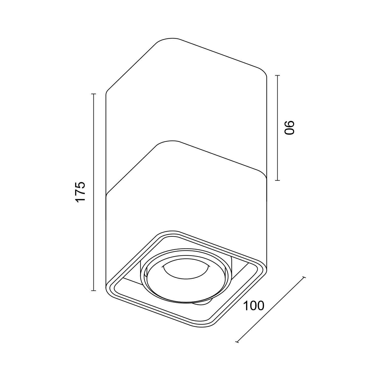 Накладной светодиодный светильник Ledron TUBING Wooden 90 White