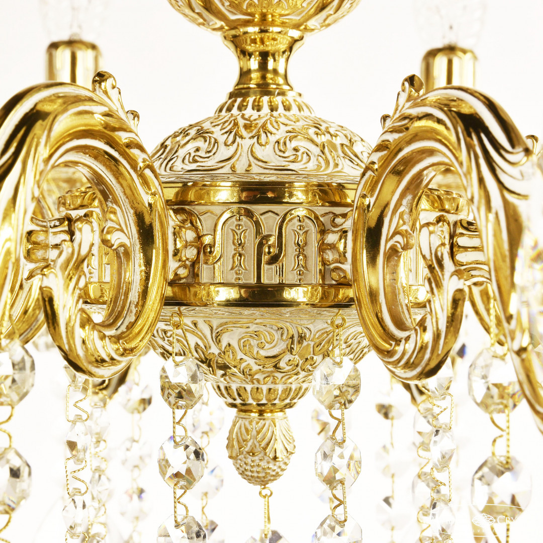 Люстра бронзовая с хрусталём 71101/10/210 B GW