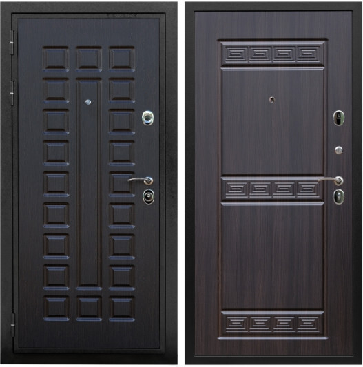 Дверь входная Graf Триумф МДФ 16 мм ФЛ-183 Венге / МДФ 10 мм ФЛ-242 Эковенге