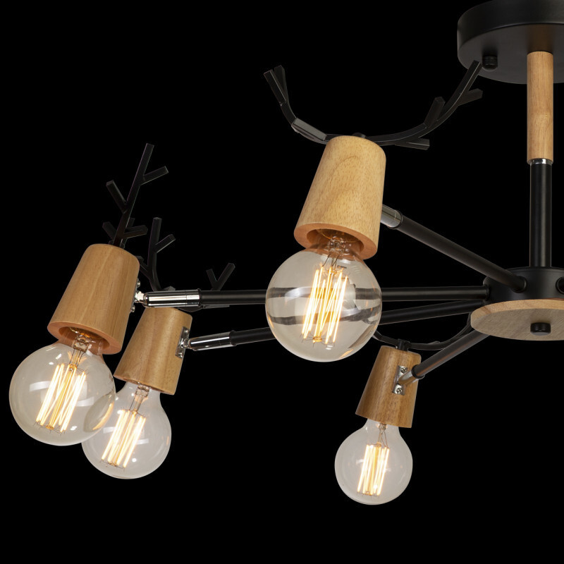 Люстра на штанге LOFT IT 10024/8 Black