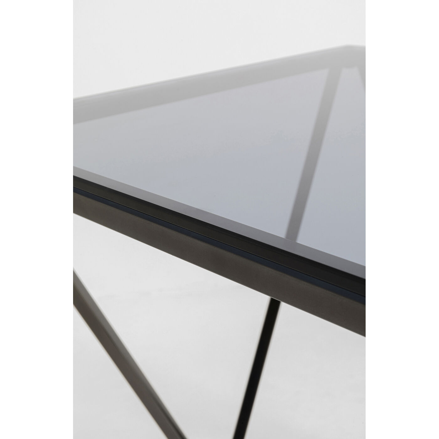 Приставной стол Cristallo Graphite 50x50cm KARE 70377