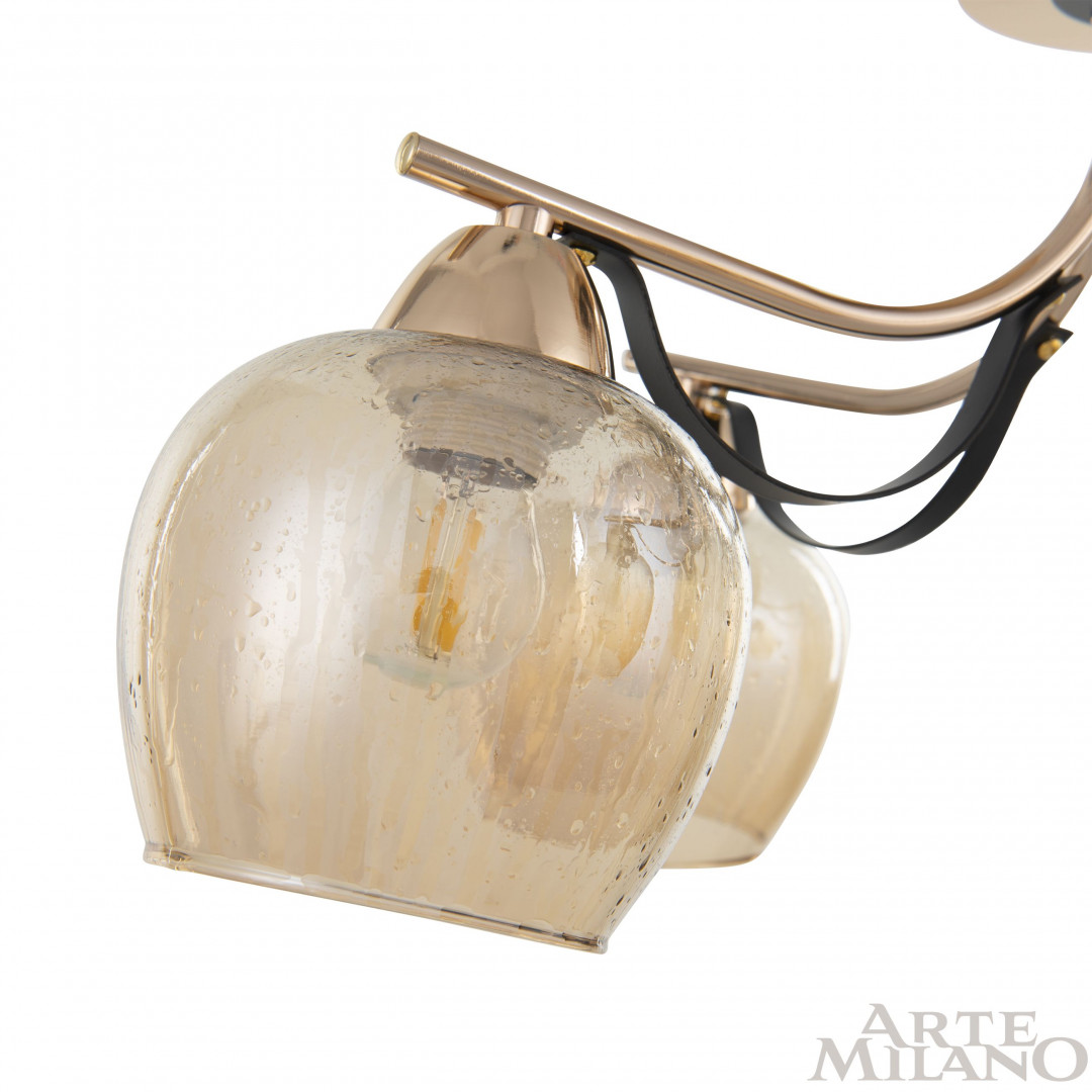 Люстра с плафонами 322306/5 FG+BK Arte Milano