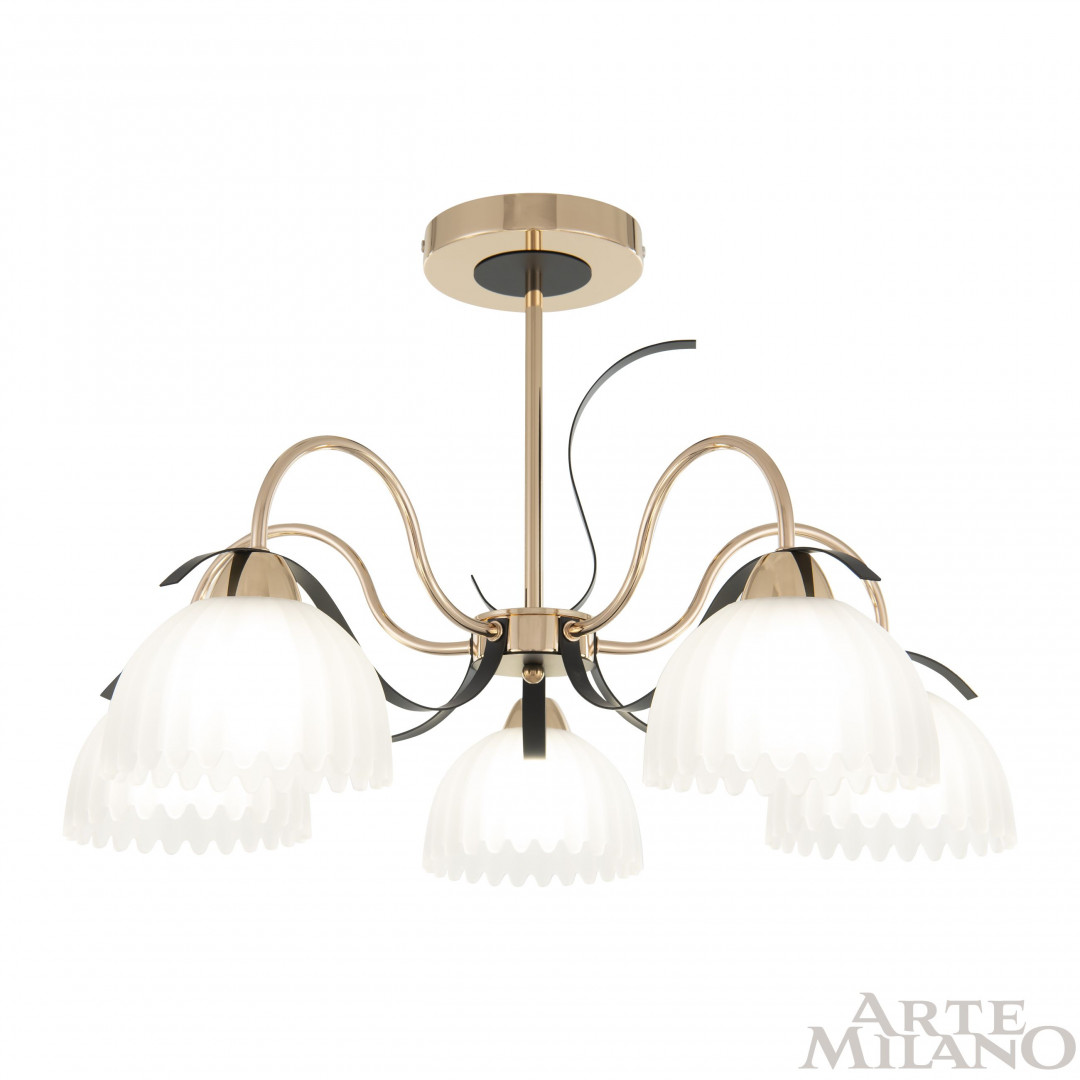 Люстра с плафонами 327306/5 FG+BK Arte Milano