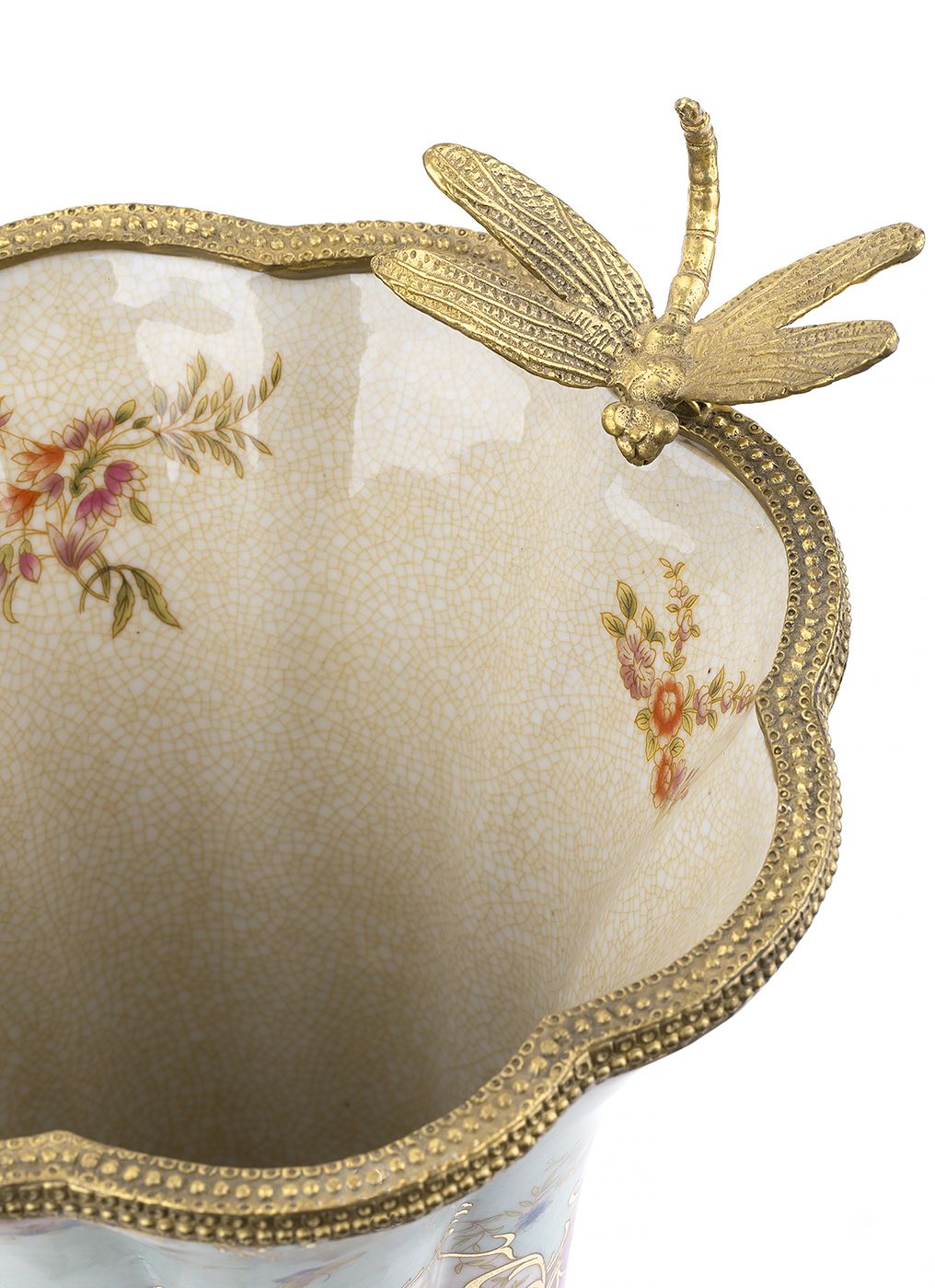 Ваза со стрекозой Glasar 31G1754/A1159HC/LG3042K