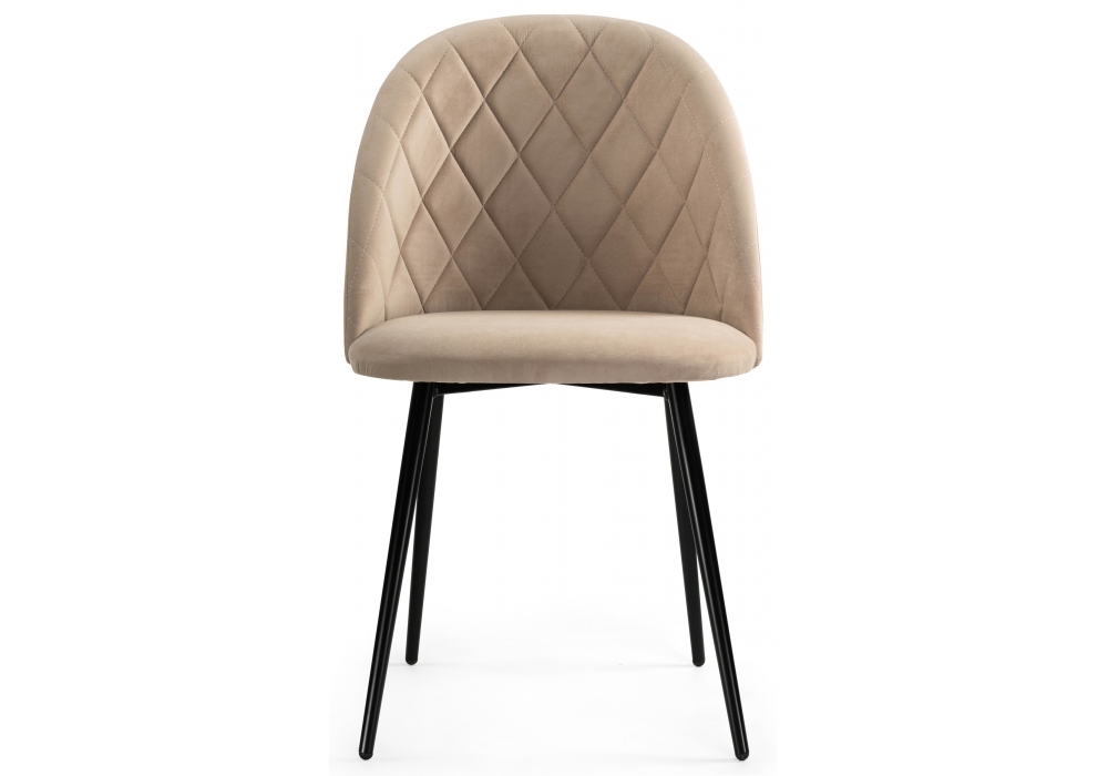 Стул Woodville Зест микровелюр 05 / черный глянец 464198