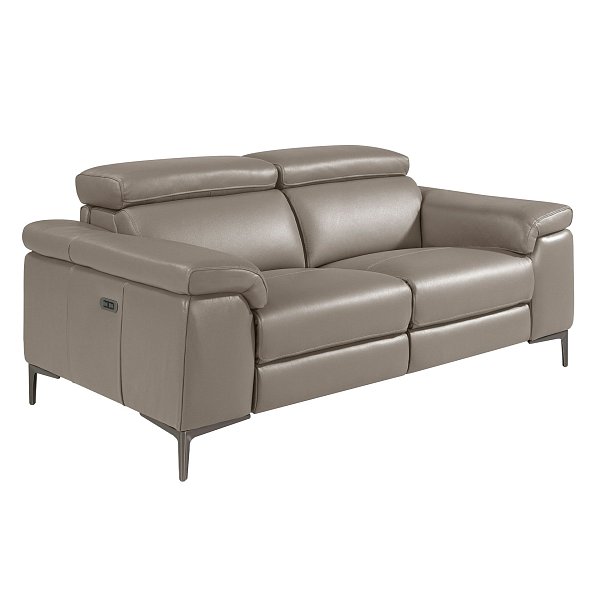 2-х местный диван 6121/5320-2P с обивкой из кожи и механизмом relax Angel Cerda
