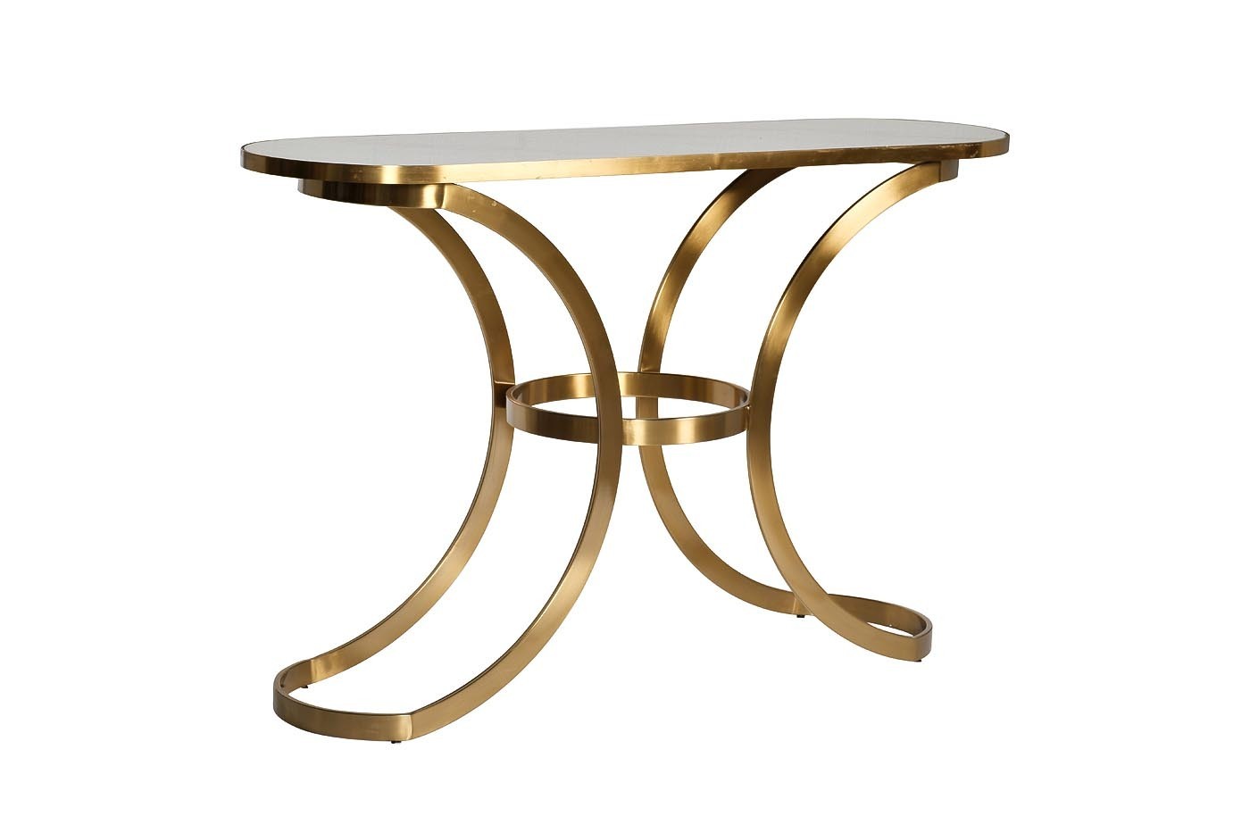 Консоль со стеклянной столешницей под мрамор Garda Decor 19-OA-6431