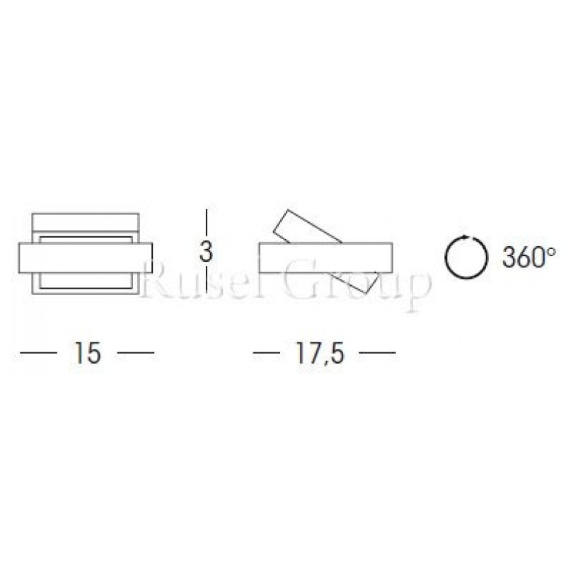 Настенный светильник Linea Light Girevole 4850