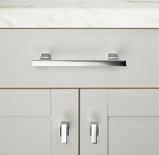 Ручка-скоба Restoration Hardware Colliers L.20.3 Polished Chrome