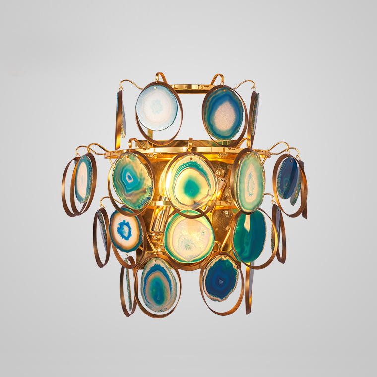 Бра AGATE WALL Blue by ImperiumLoft