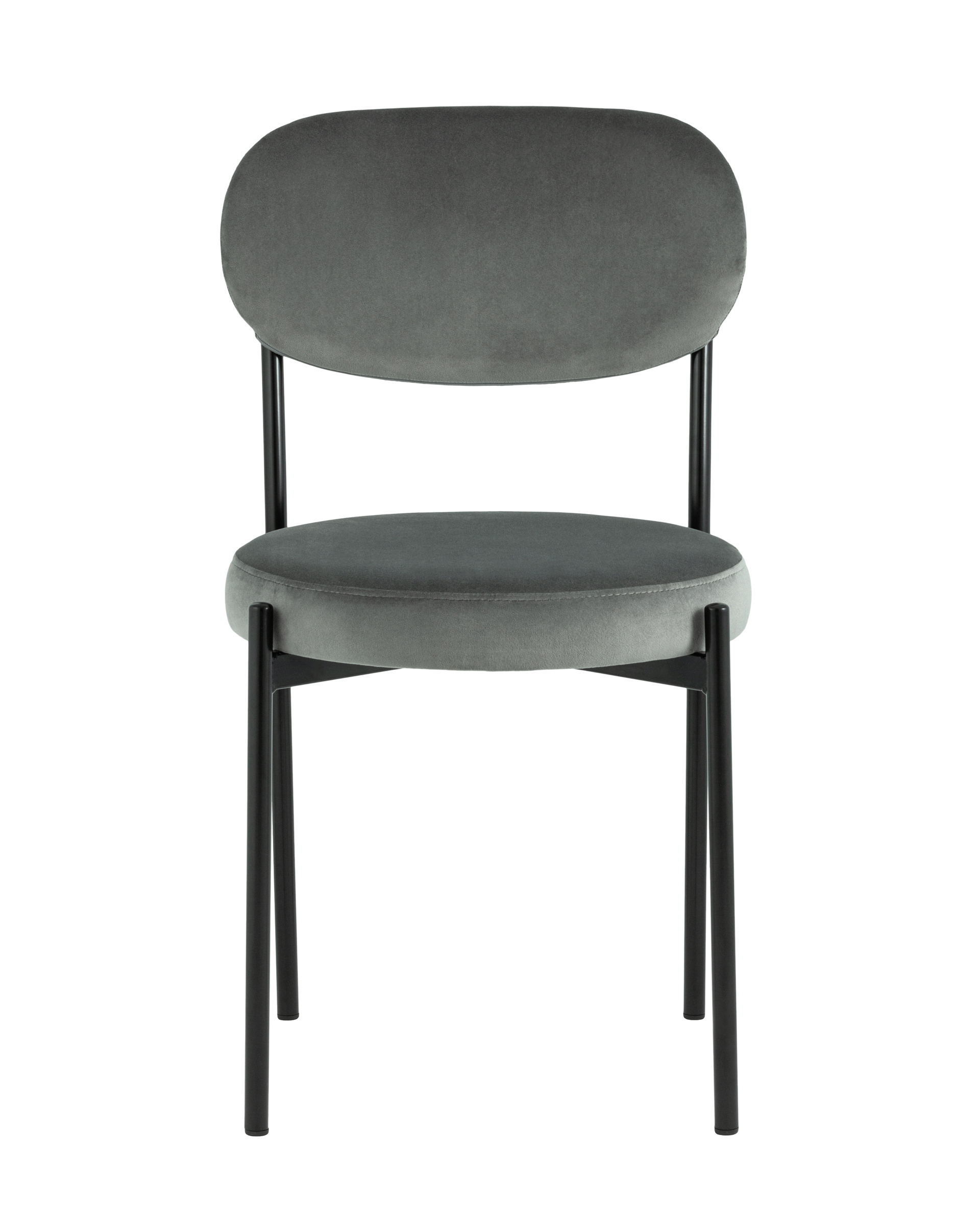 Стул Бриф NEW велюр тёмно-серый Stool Group