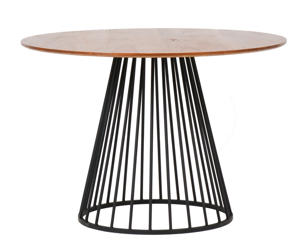 Стол Liverpool 110см, орех с чёрными ножками Bradex Home FR 0319