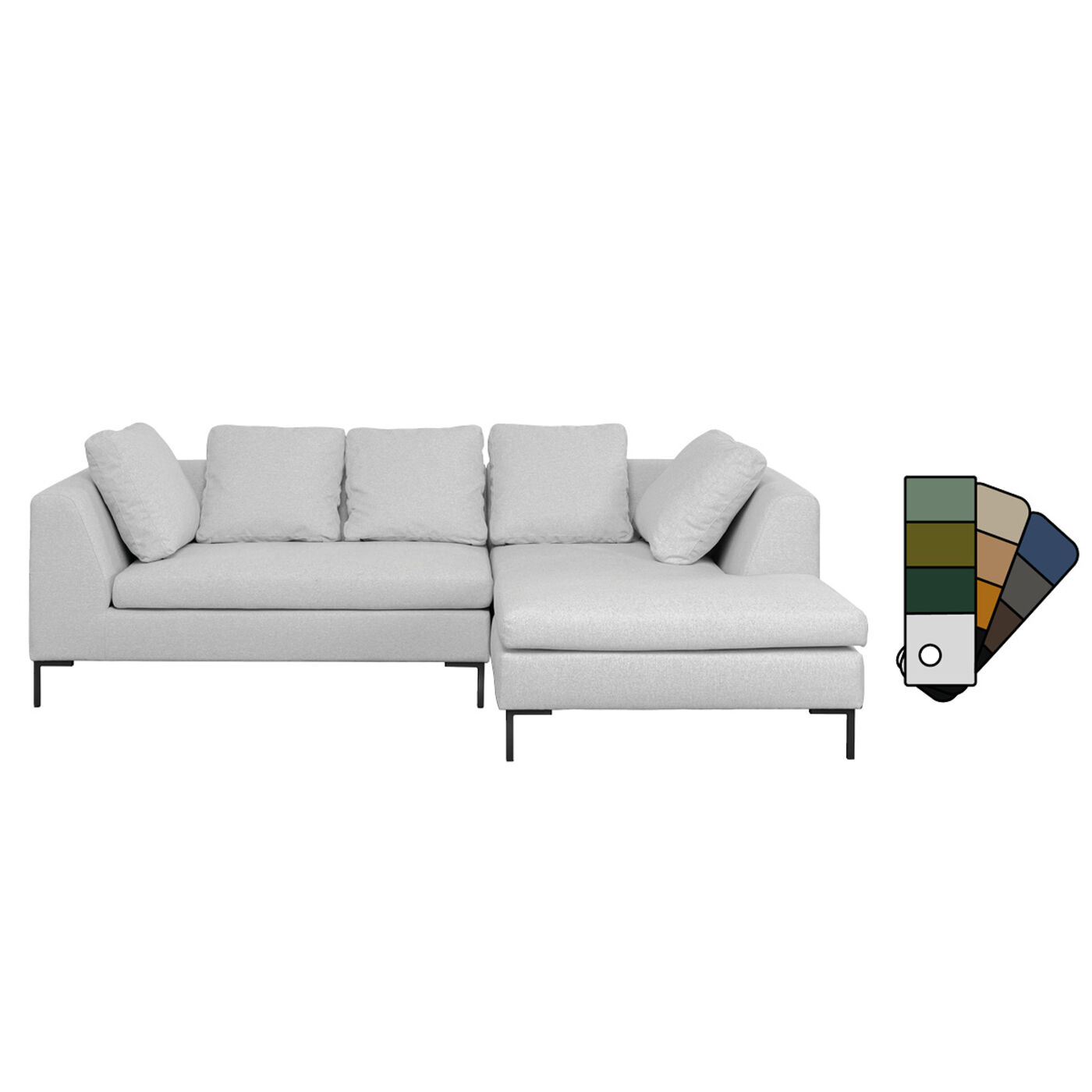 Диван угловой Gianni 250cm Cat 1 Individual KARE 29963