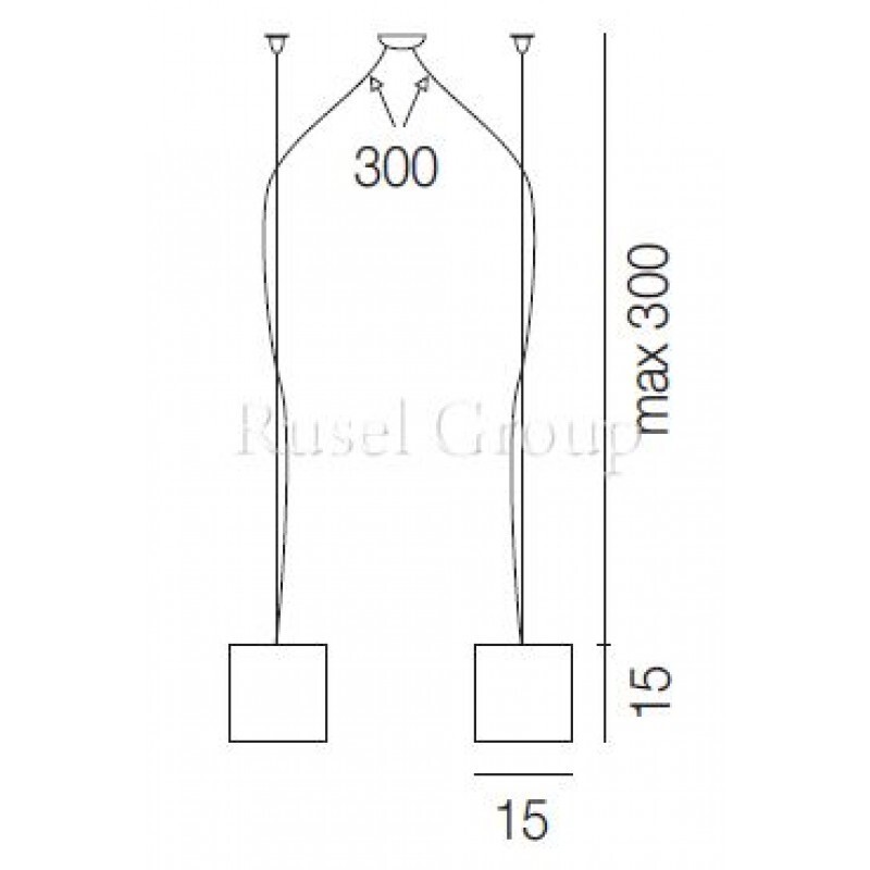 Подвесной светильник Vistosi CILD SP 15 D2